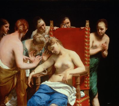 De Dood van Cleopatra door Guido Cagnacci